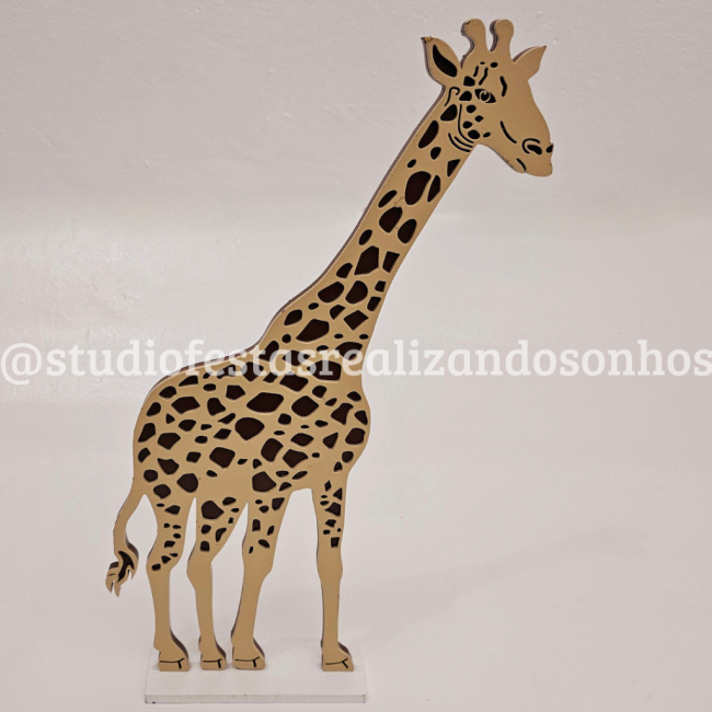 DISPLAY LAQUEADO GIRAFA SAFARI ADULTO