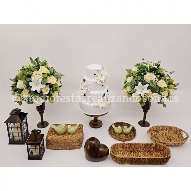 KIT DE MESA FLORES 16