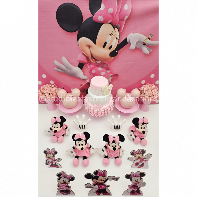 KIT DE MESA MINNIE ROSA 1