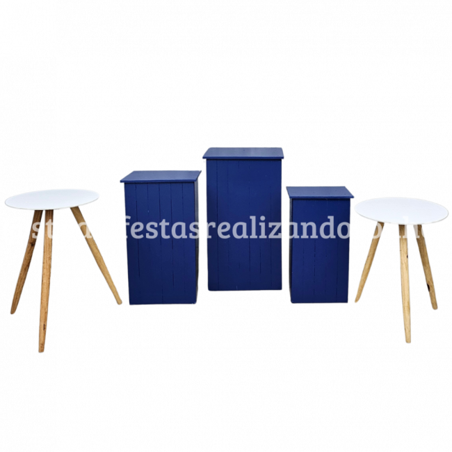 KIT DE MOVEL CUBO DOBRAVEL AZUL DELREY