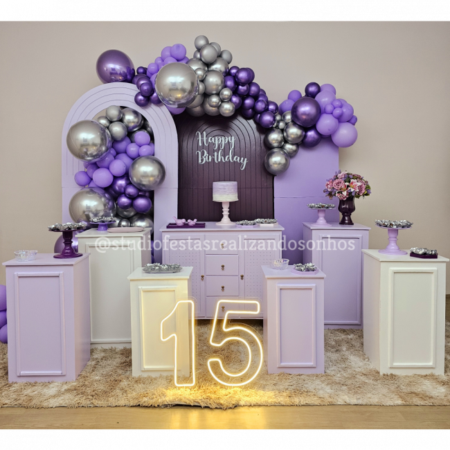 KIT MASTER 15 ANOS LILAS