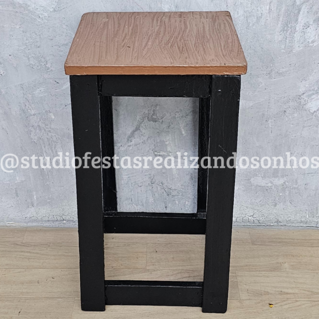 MESA AVULSA CUBO PRETO 1 M