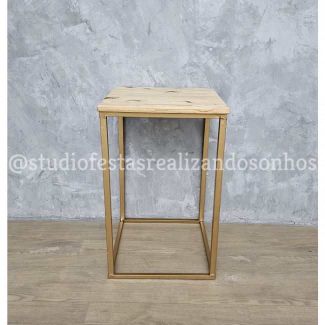 MESA AVULSA RETANGULAR GARDEN DOURADO 2 M