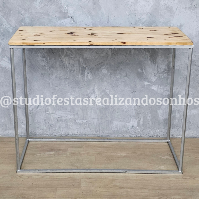 MESA AVULSA RETANGULAR SILVER G