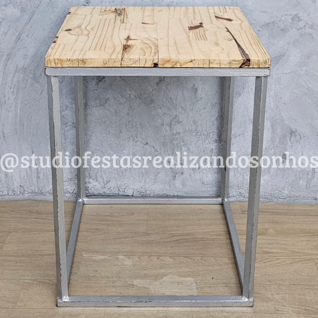 MESA AVULSA RETANGULAR SILVER P