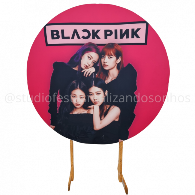 PAINEL REDONDO BLACK PINK 1