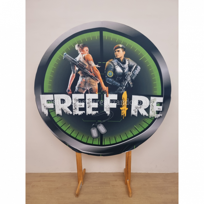 PAINEL REDONDO FREE FIRE 2