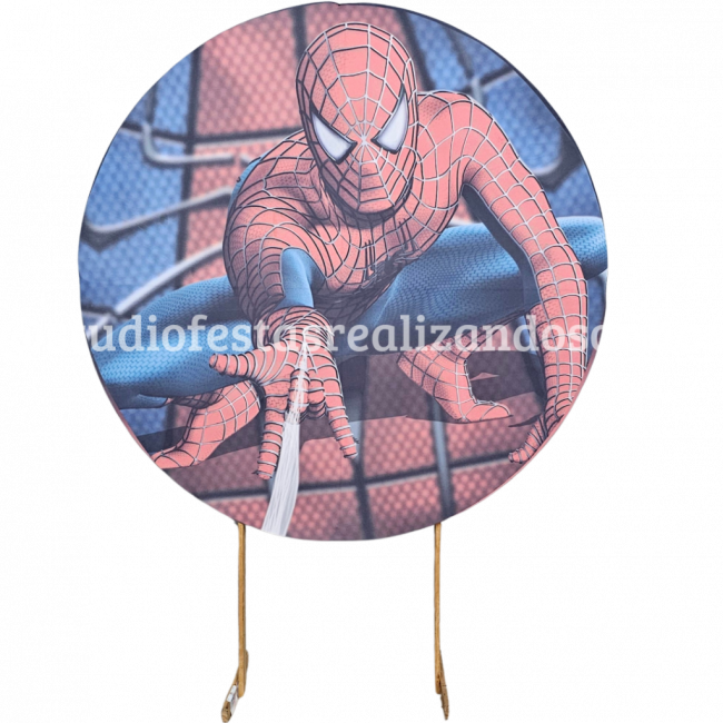 PAINEL REDONDO HOMEM ARANHA 1