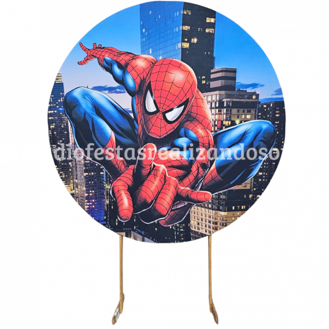 PAINEL REDONDO HOMEM ARANHA 2