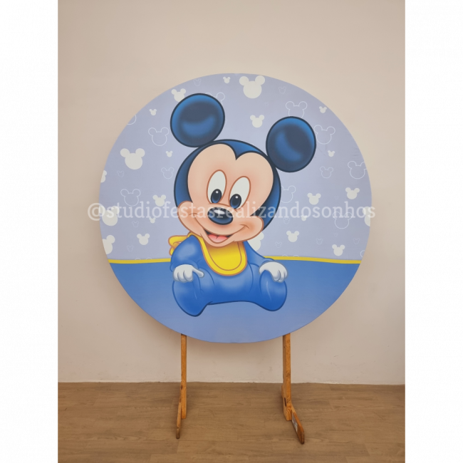 PAINEL REDONDO MICKEY BABY 1 (TECIDO)