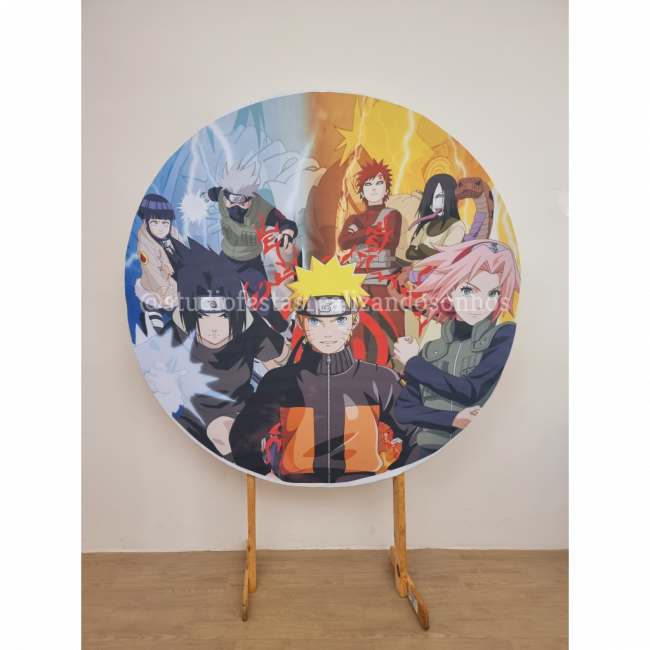 PAINEL REDONDO NARUTO 1 (TECIDO)