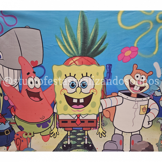 PAINEL RETANGULAR BOB ESPONJA 01