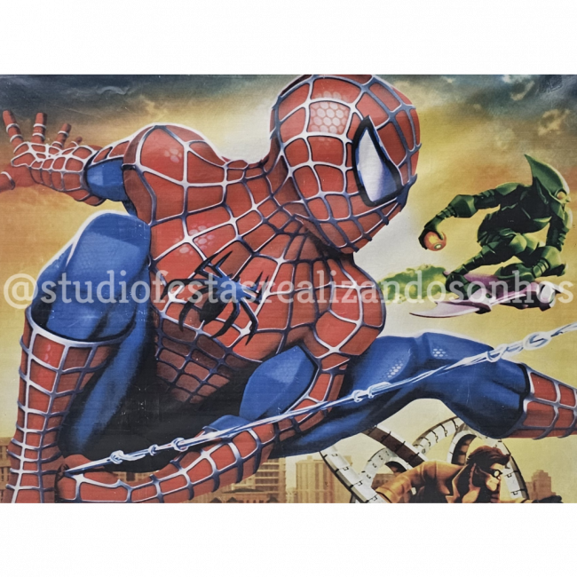 PAINEL RETANGULAR HOMEM ARANHA 4