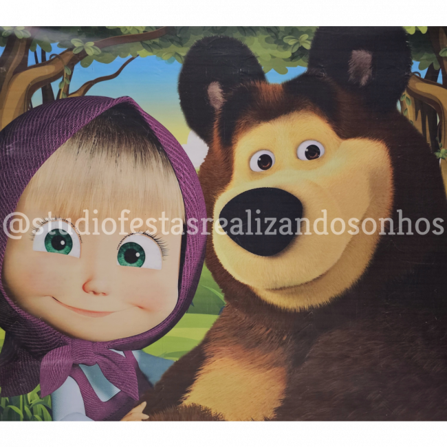 PAINEL RETANGULAR MASHA E O URSO