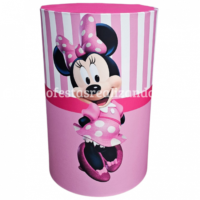 TECIDO CILINDRO G MINNIE ROSA 1