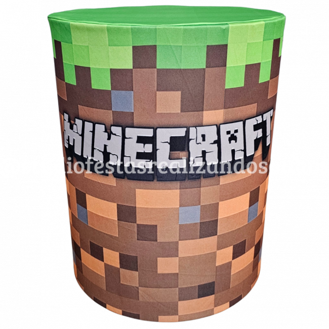 TECIDO CILINDRO M MINECRAFT 3