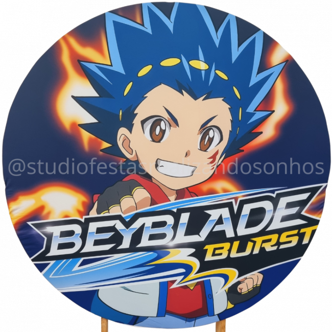 TECIDO REDONDO BEYBLADE 1