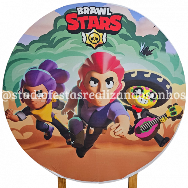 TECIDO REDONDO BRAWL STARS 1