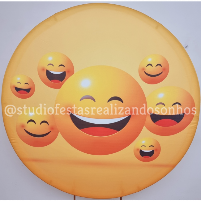 TECIDO REDONDO EMOJI 1