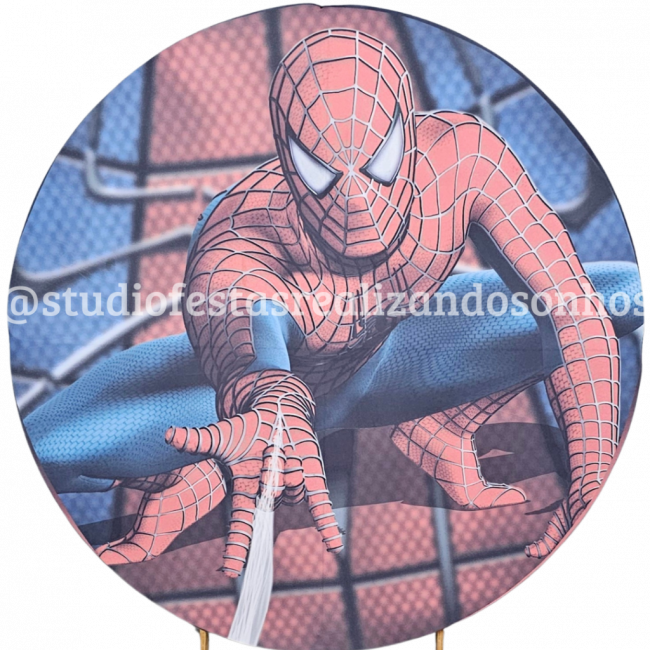 TECIDO REDONDO HOMEM ARANHA 1