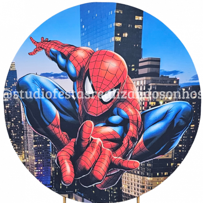 TECIDO REDONDO HOMEM ARANHA 2