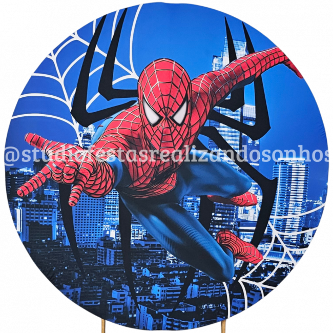 TECIDO REDONDO HOMEM ARANHA 3