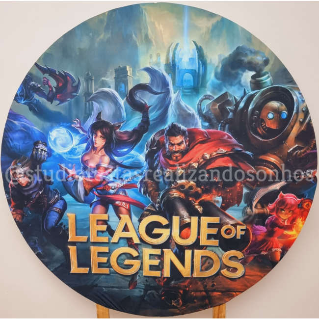 TECIDO REDONDO LEAGUE OF LEGENDS 1