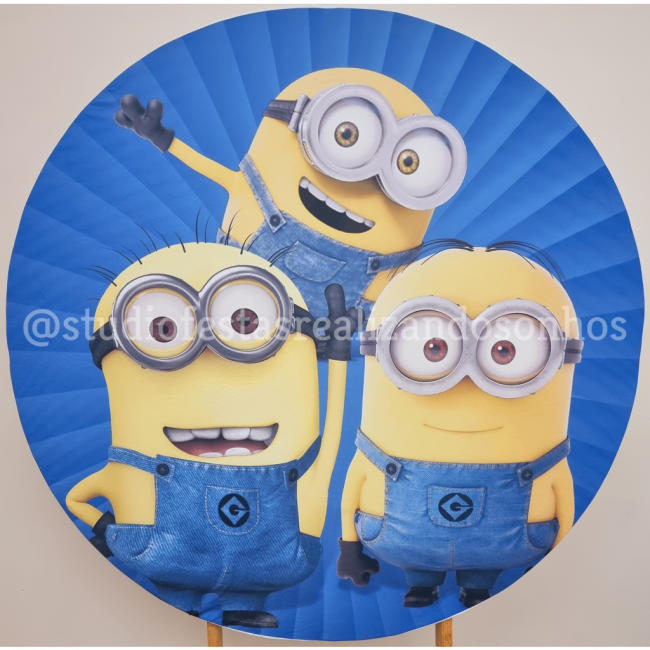 TECIDO REDONDO MINIONS 1 (TECIDO)