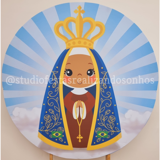 TECIDO REDONDO NOSSA SENHORA APARECIDA 1 (TECIDO)