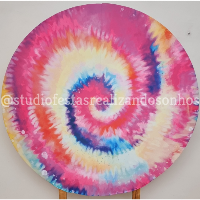 TECIDO REDONDO TIE DYE 2