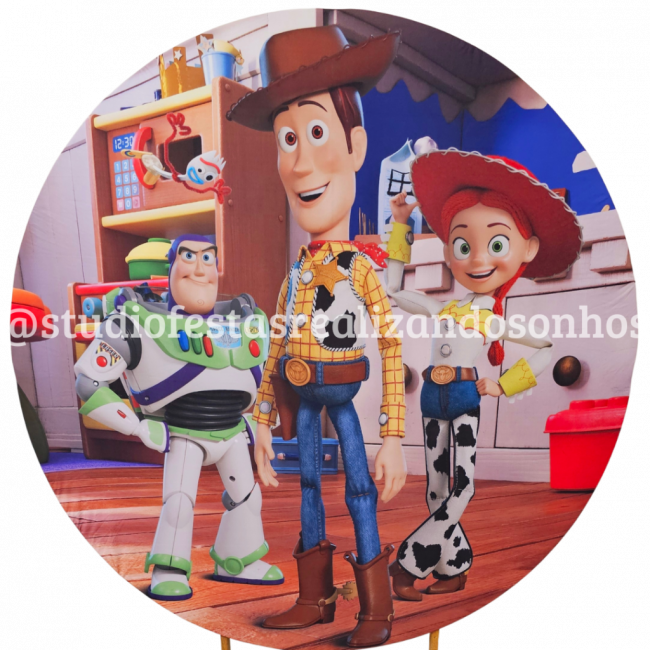 TECIDO REDONDO TOY STORY 3