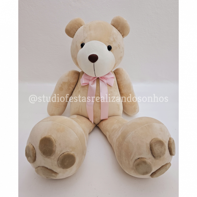 URSO PELUCIA 1M ROSA BEBE