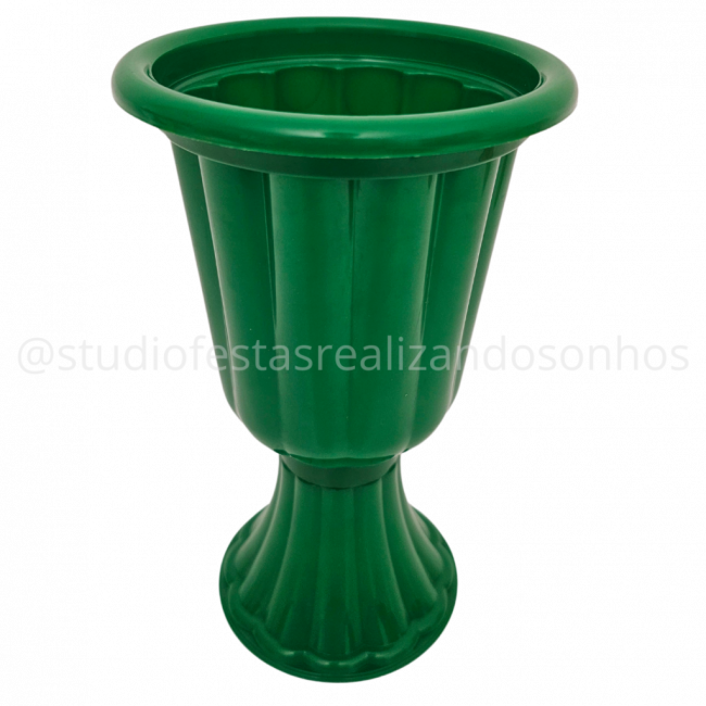 VASO ACRILICO VERDE ESCURO