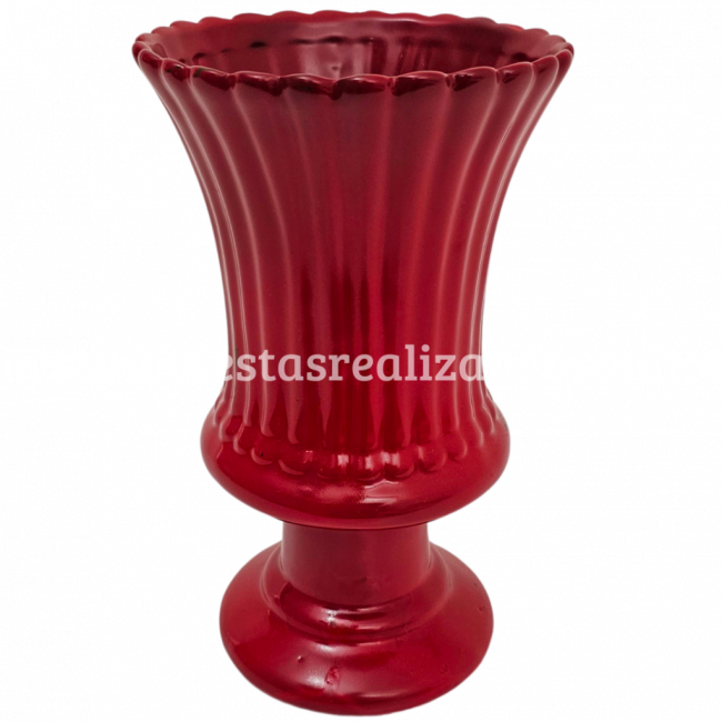 VASO ESPANHA CERÂMICA G VERMELHO