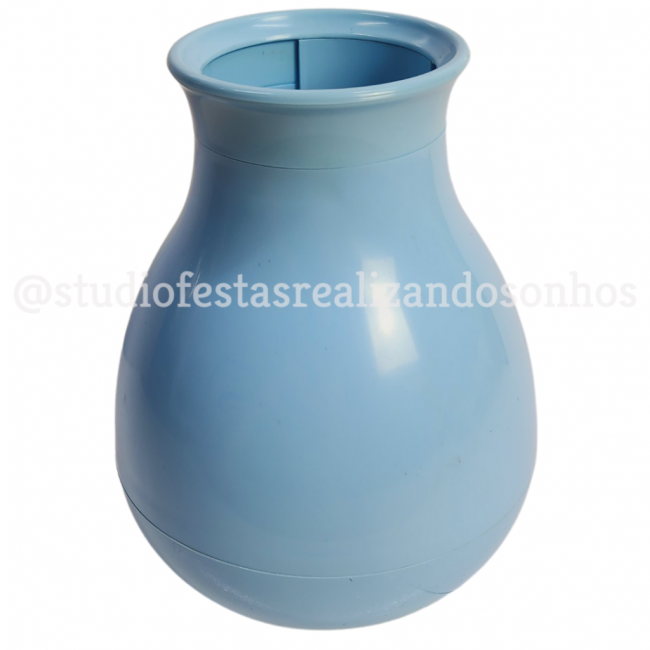 VASO PLÁSTICO COGUMELO AZUL BEBÊ