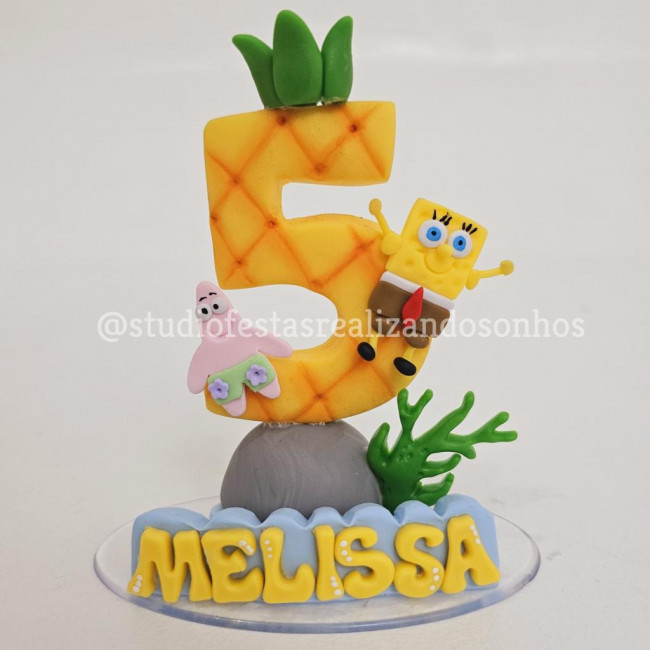 VELA DE BISCUIT BOB ESPONJA