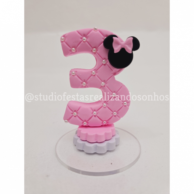 VELA DE BISCUIT MINNIE ROSA