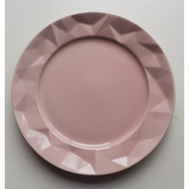 Prato raso porcelana rosa Germer