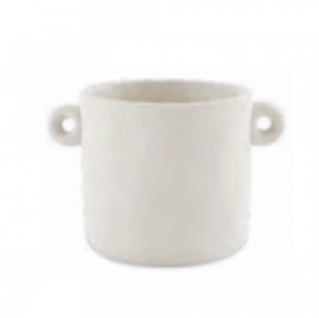 11_288 Cachepot de cimento off white