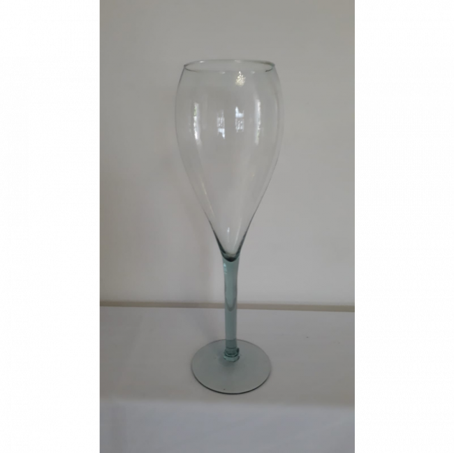 VASO VIDRO CONICO 57CM A X 15CM BOCA