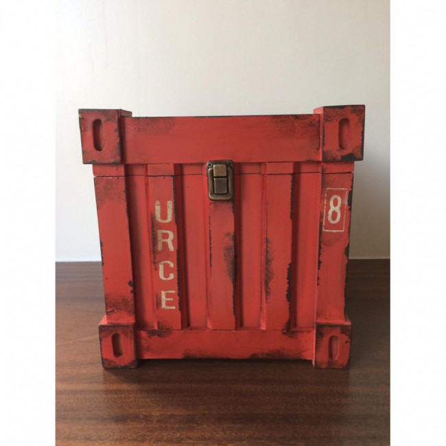 CAIXA CONTAINER VERMELHO (24C X 24L X 24A)