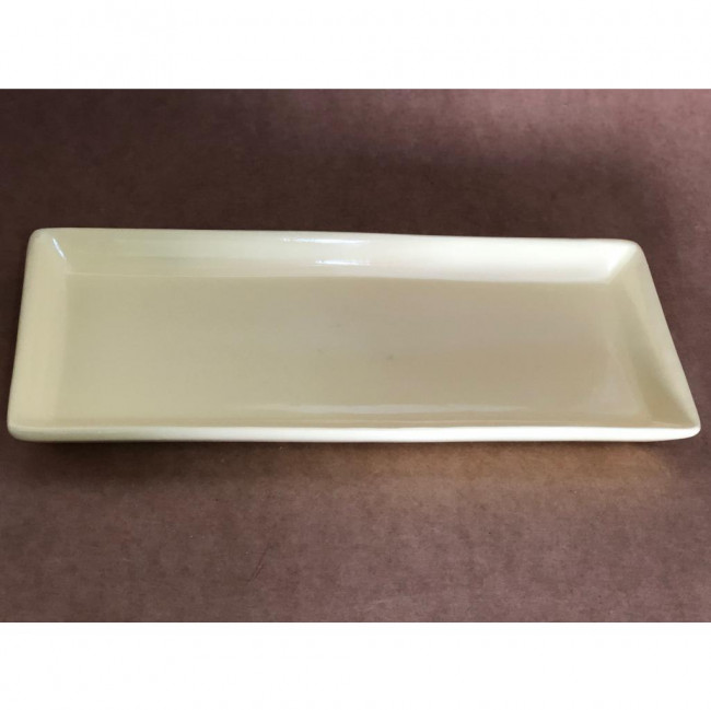 BANDEJA CERÂMICA  AMARELO CLARO G (32C X 13L)