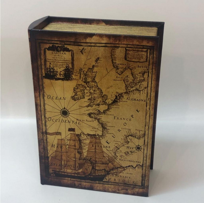 CAIXA LIVRO MAPA MUNDI G (27C X 18L X 8A)