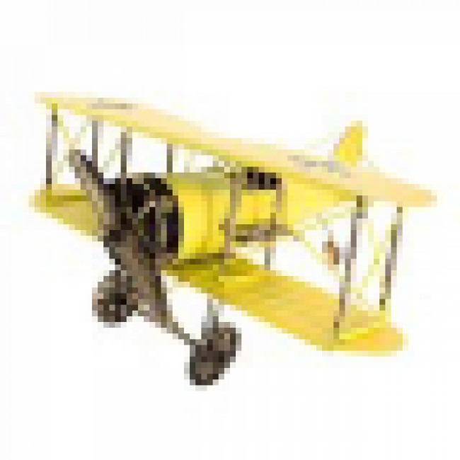 AVIÃO METAL AMARELO