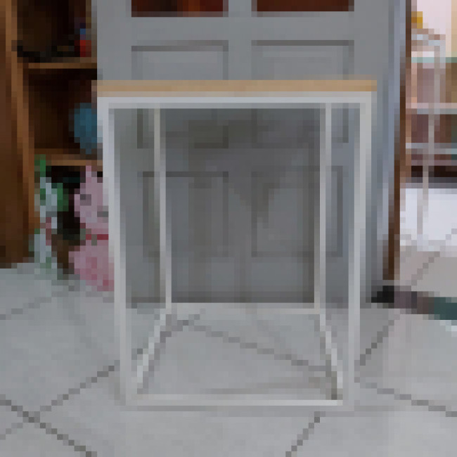Mesa Cubo Branca 40x40cm