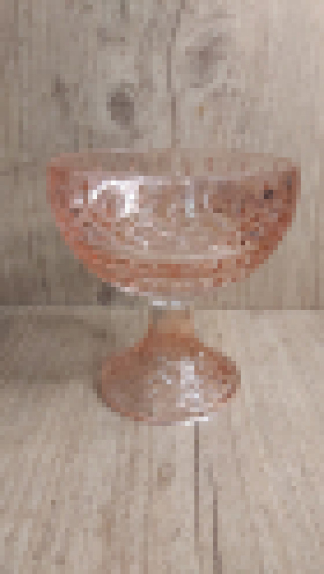 Taça cristal rosa