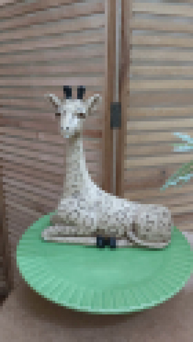 Girafa deitada