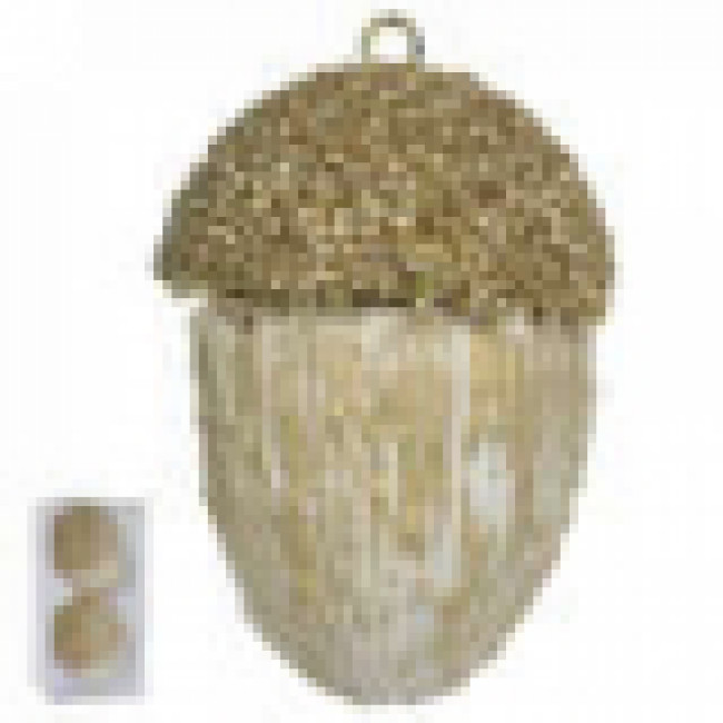 ENFEITE NOZ C/ GLITTER PVC
