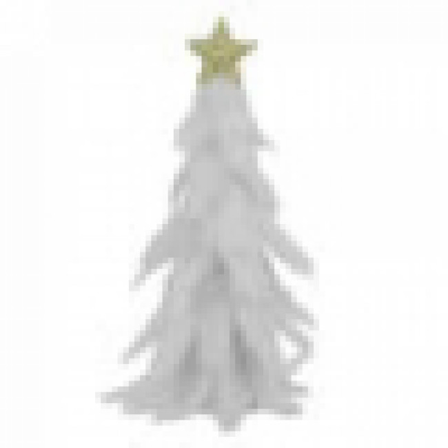 ARVORE NATAL TECIDO PELUCIA (BRANCO)
