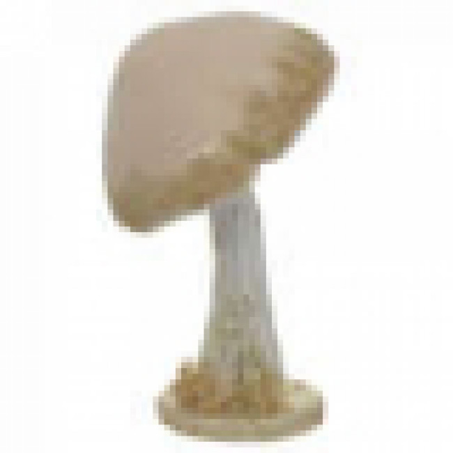 COGUMELO NATAL VELUDO C/ GLITTER (CHAMPAGNE)